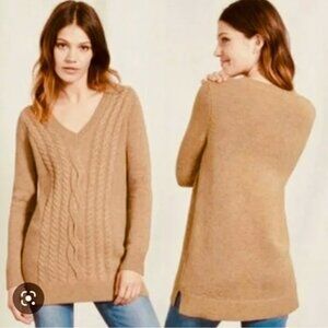 Boden | Tessa Camel Tan Cable Knit Jumper Sweater | Size Small
